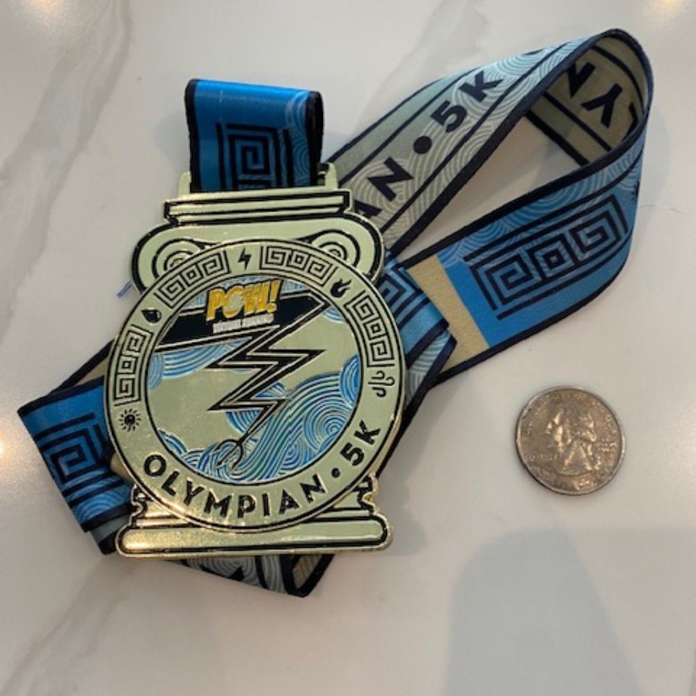 POW Virtual running medal - Olympian 5K Hercules Mount Olympus